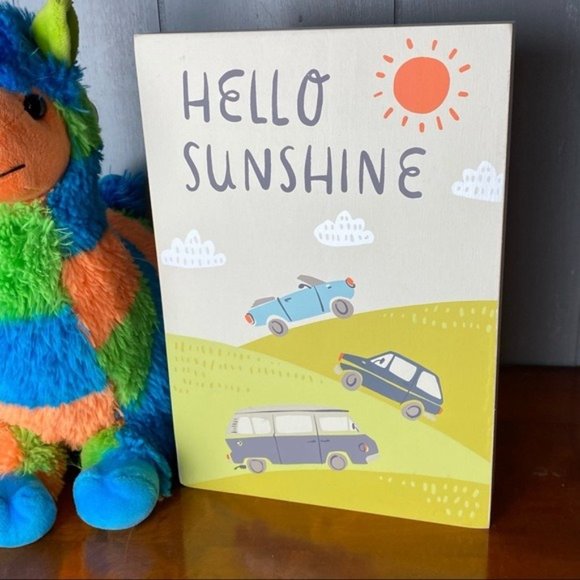 Transportation Themed Boys Nursery Decor, Wooden Box Sign - Picture 2 of 10